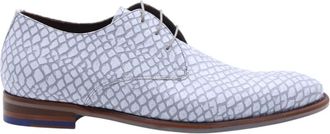 Floris Van Bommel Schoenen, Heren, Grijs, 41 EU, Leer, Casual Veterschoen