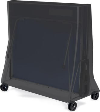 Quick Star Schutzh&uuml;lle Tischtennisplatte Pvc-tarp 155x80x140 Cm Grau Pvc Gewebeplane 350g/m&sup2; Abdeckplane Abdeckung Salzwasserbest&auml;ndig