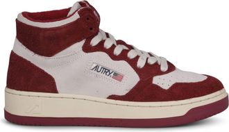 Autry Medalist Mid Sneakers In Hair-effect Suede