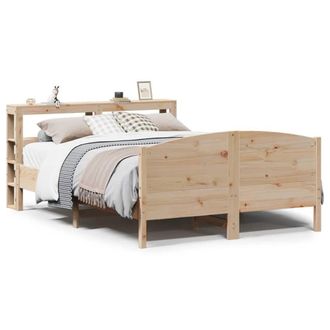Berkfield Home Bed Frame without Mattress 160x200 cm Solid Wood Pine in Light Brown