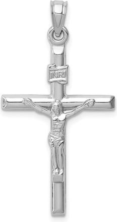 Diamond2Deal 14k Gold Hollow Crucifix Pendant