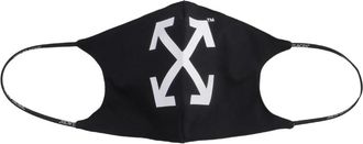 Off-white Logo katoenen masker - Heren - Accessoires - Zwart - ONE Size - Katoen - Accessoires