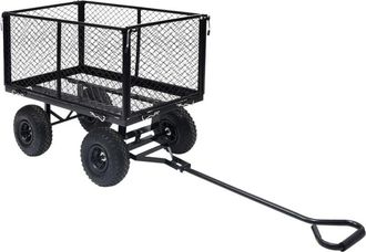 vidaXL Vidaxl - Carrito De Mano De Jard&iacute;n Negro 350 Kg