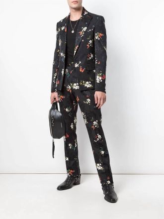 Amiri Butterfly Jacquard Pants In Black
