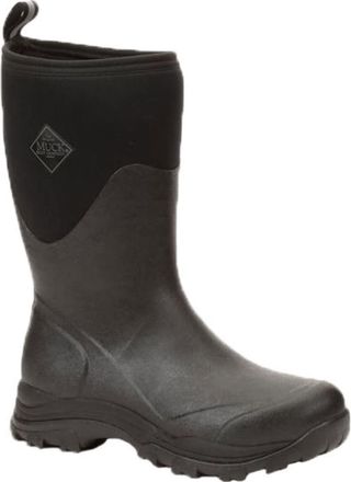 The Original Muck Boot Company Mens Arctic Outpost Mid Fleece Lined Waterproof Pull on Boot, Black, 10