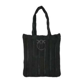 Pinko Pinko - Easy Tote Bag - Dames - Tassen - Zwart - Maat: ONE Size