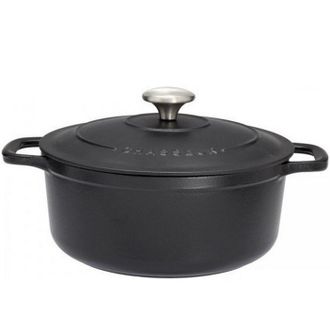 Chasseur Cacerola Redonda Esmaltada Negra Sublime 24cm - Puc472401 Chasseur