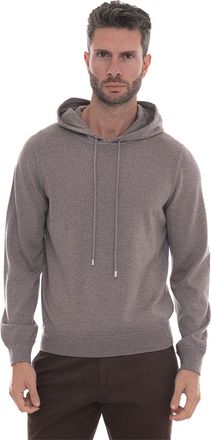 Gran Sasso Felpa con cappuccio Travel wool Tortora Gran Sasso Uomo