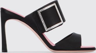 Roger Vivier Sandalo Trompette Roger Vivier in raso con fibbia gioiello