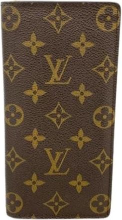 Louis Vuitton Pre-owned Wallets, male, Brown, Size: ONE SIZE Pre-owned Long wallet (bi-fold)