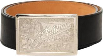 Louis Vuitton Pre-owned Vintage Riem - Dames - Vintage Accessoires - Zwart - ONE Size - Leer - Vintage