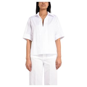 Dondup Dames, Blouses & Shirts, Wit, Maat: L Katoen