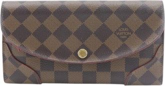 Louis Vuitton Pre-owned Wallets, female, Brown, Size: ONE SIZE Pre-owned Portefeuille Caissa Damier Long Wallet