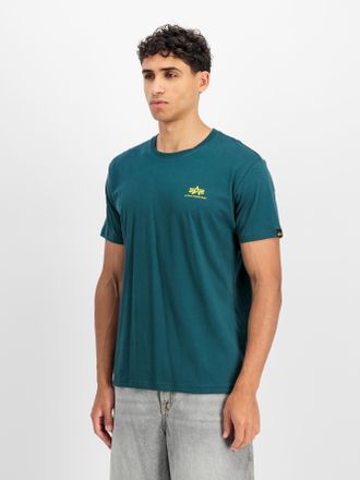 Alpha Industries Rundhalsshirt ALPHA INDUSTRIES Backprint T, Herren, Gr. XXL, deep petrol, Single Jersey, Obermaterial: 100% Baumwolle, bedruckt, regular fit normal, R