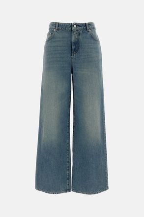 Alexander McQueen Pantaloni In Denim