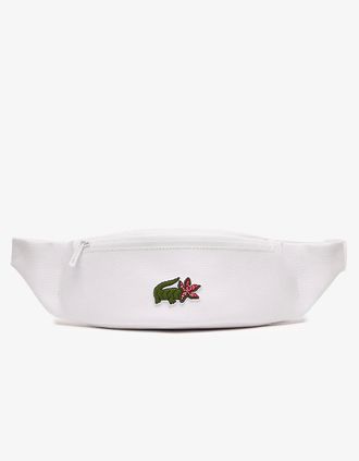 Lacoste Mens Netflix Croc Print Waist Bag - White - Size: ONE size