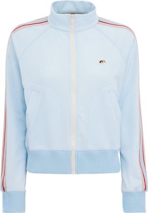 Fiorucci Cropped Light Blue Tracksuit Jacket with Angel Patch Detail