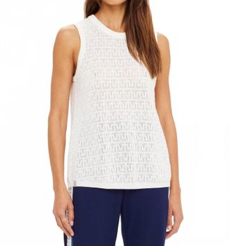 The Upside Chennai Knitted Tara Tank In Cream