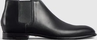 Gucci Mens Ankle Boot, Black, Leather
