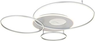 Globo Lighting Plaf&oacute;n - Invertina - Plateado - Aluminio - Led