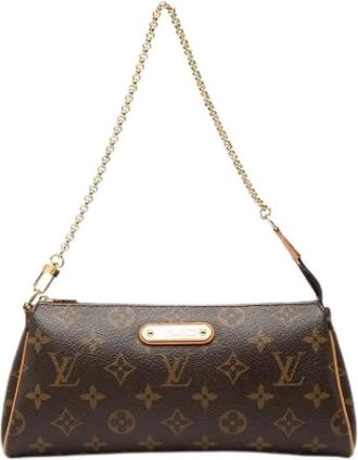 Louis Vuitton Pre-owned Eva - Dames - Vintage Mini Tas - Bruin - ONE Size - Leer - Vintage