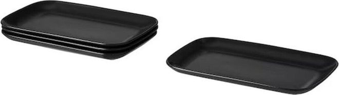 IKEA FÄRGKLAR Teller, 30x18 cm, matt dunkelgrau ab 31,99 €