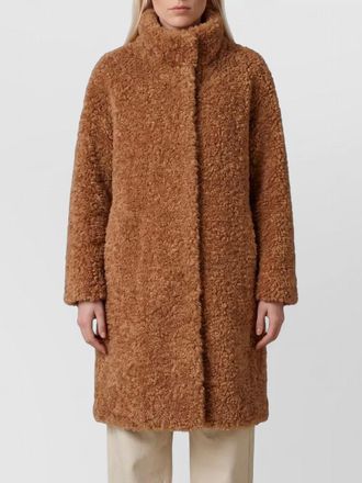 Herno curly faux fur coat