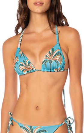 Maaji Pacific Breeze Sunflash Reversible Bikini Bottoms in Aquamarine at Nordstrom, Size Medium