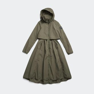 Canada Goose Sinclair Long Coat Black Label (Women, Smokey Sage, XS)