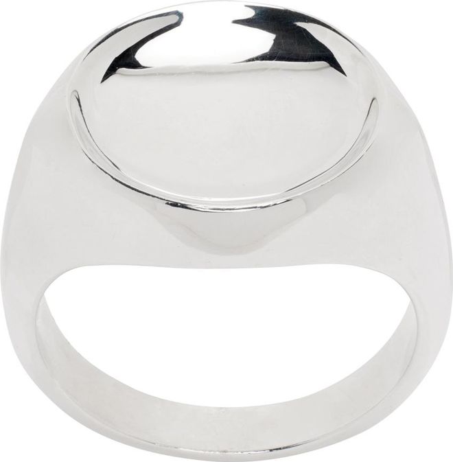指輪・リング BOTTEGA VENETA  Ring in Silver and Ceramic Bottega Veneta® Men's Intreccio Ring in Silver. Shop online now.