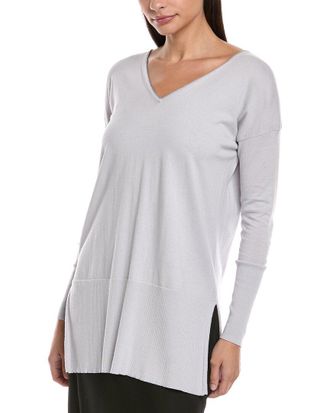 Lafayette 148 New York Cashmere-Blend Sweater Tunic
