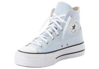 Converse Sneaker CONVERSE CHUCK TAYLOR ALL STAR LIFT PLATFORM, Damen, Gr. 37,5, blau (blau supermoon, natural ivory), Leder, Schuhe Sneaker