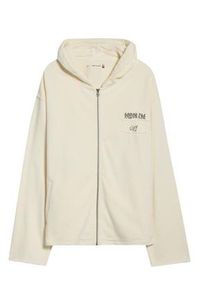 Honor The Gift Running Sh*t Since 1988 Zip Hoodie in White at Nordstrom, Size Xx-Large