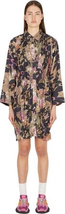 P.A.M. Walking On Flowers Dress - Dames - Shirt Kleedjes - Veelkleurig - S - Kleedjes