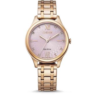 Citizen Womens Rose Gold Watch EM0503-75X Stainless Steel - One Size