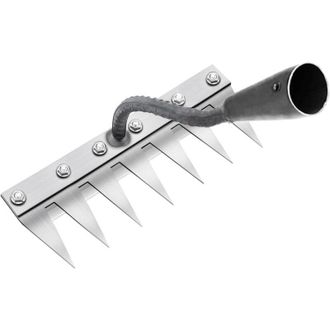 OEM Rastrillo De Metal Multifuncional Para Desherbar, Rastrillo De Jard&iacute;n De 7 P&uacute;as, Rastrillo De Jard&iacute;n Port&aacute;til Para Desherbar, Herramienta De Jard&iacute;n Pa