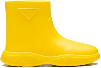 Prada Bicolor Rubber Rain Womens Boots