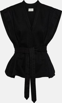 Christophe Lemaire Chasuble belted denim top