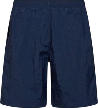 Fendi Mens Swim Shorts Dark Blue Nylon Polyester Beachwear Sea Clothing