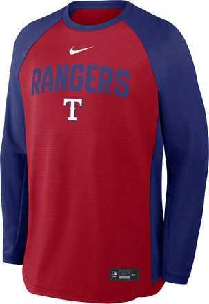 Nike Texas Rangers Authentic Collection Nike Mens Dri-FIT Pullover Crew in Red | 04H211AFTER-7PG