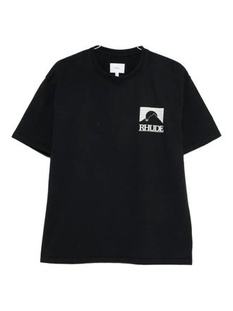 Rhude graphic crew-neck T-shirt - Nero