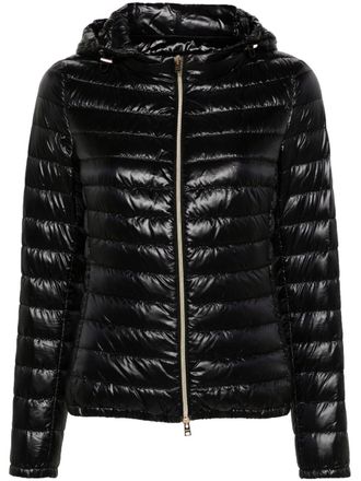 ブルゾン Herno Quilted Black Down Jacket With Fitted Silhouette uploading-1304841-jpg20211014-