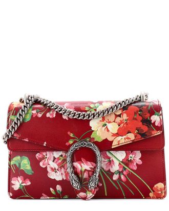 Gucci Red Blooms Print Leather Dionysus Bag Small (Authentic Pre-Loved)