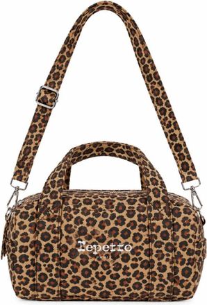 Repetto Mini borsa a bauletto leopardata - - Bags - Donna - Marrone - ONE SIZE