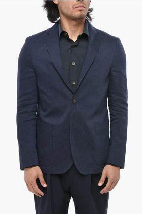 Corneliani Linen-Blend Unlined Blazer SPORTSWEAR size 48