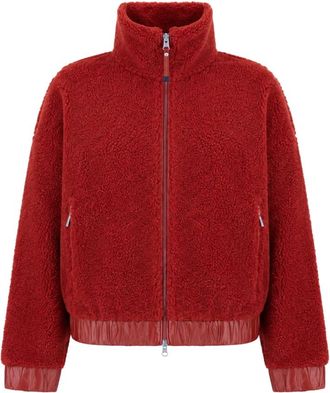 Parajumpers Pluche-effect Jas - Dames - Fleece jassen - Rood - L - Fitness