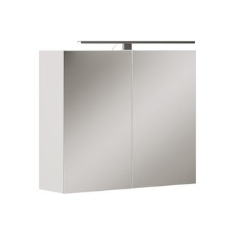 Vicco Armario Con Espejo Para Ba&ntilde;o Lavio, Blanco, 70 X 60 Cm Con Iluminaci&oacute;n Led, Vicco