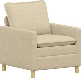 vidaXL Sof&aacute; Crema 76 X 81 X 87,5 Cm Tela Vidaxl