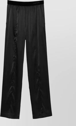Tom Ford silk pajama trousers side pockets stretch