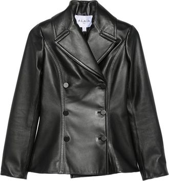 Alaia Double-breasted Leather Jacket